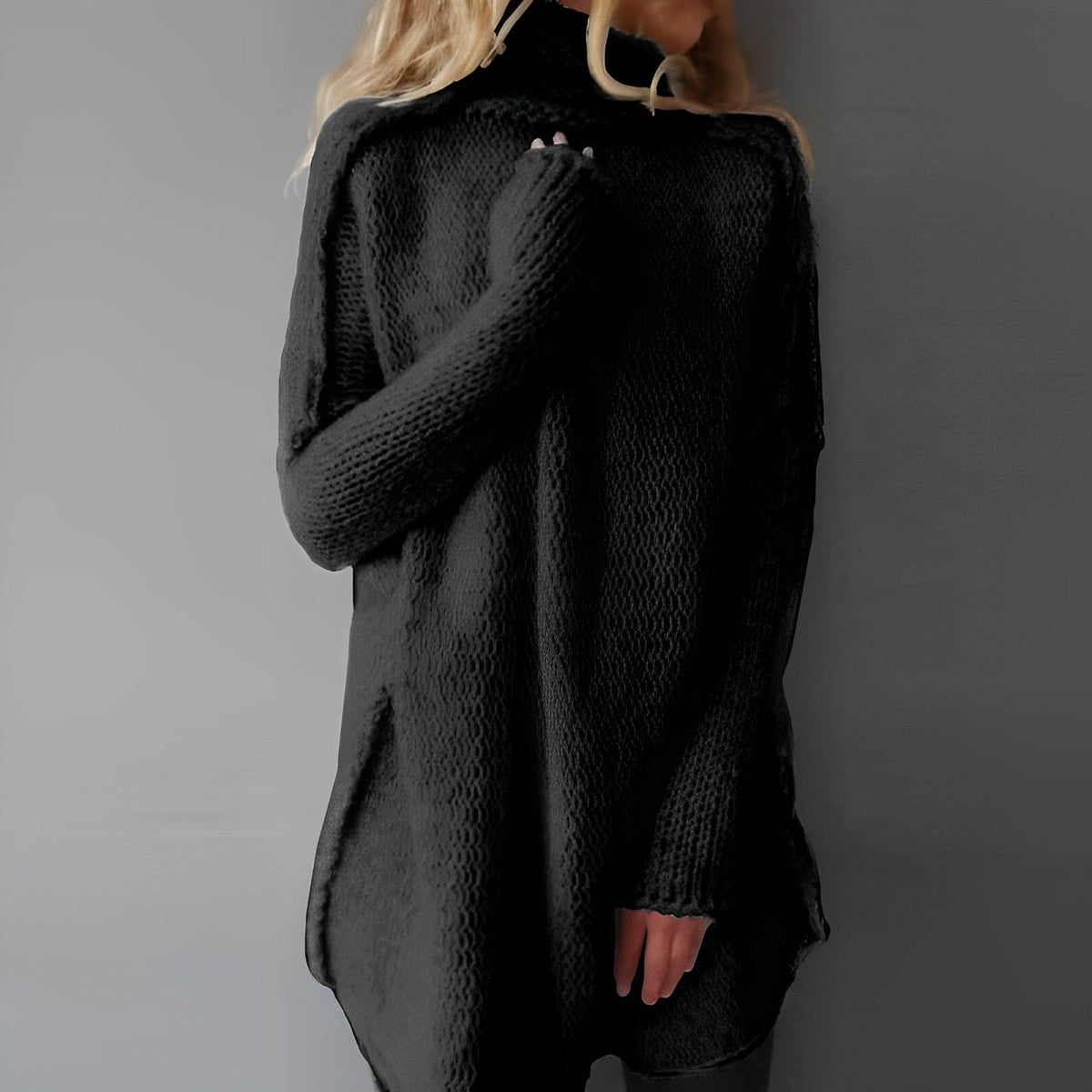 Lydia | Women's Long Turtleneck Knitted Winter Jumper