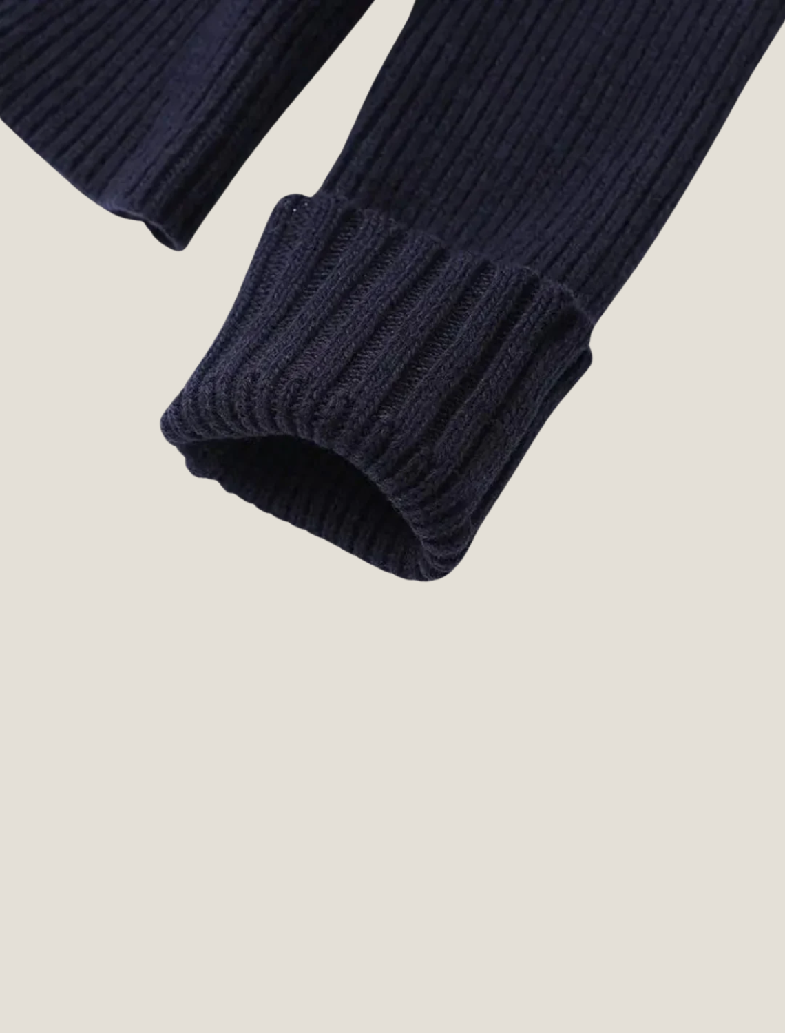 Célestia | Women's Collared Contrast Knit Cardigan