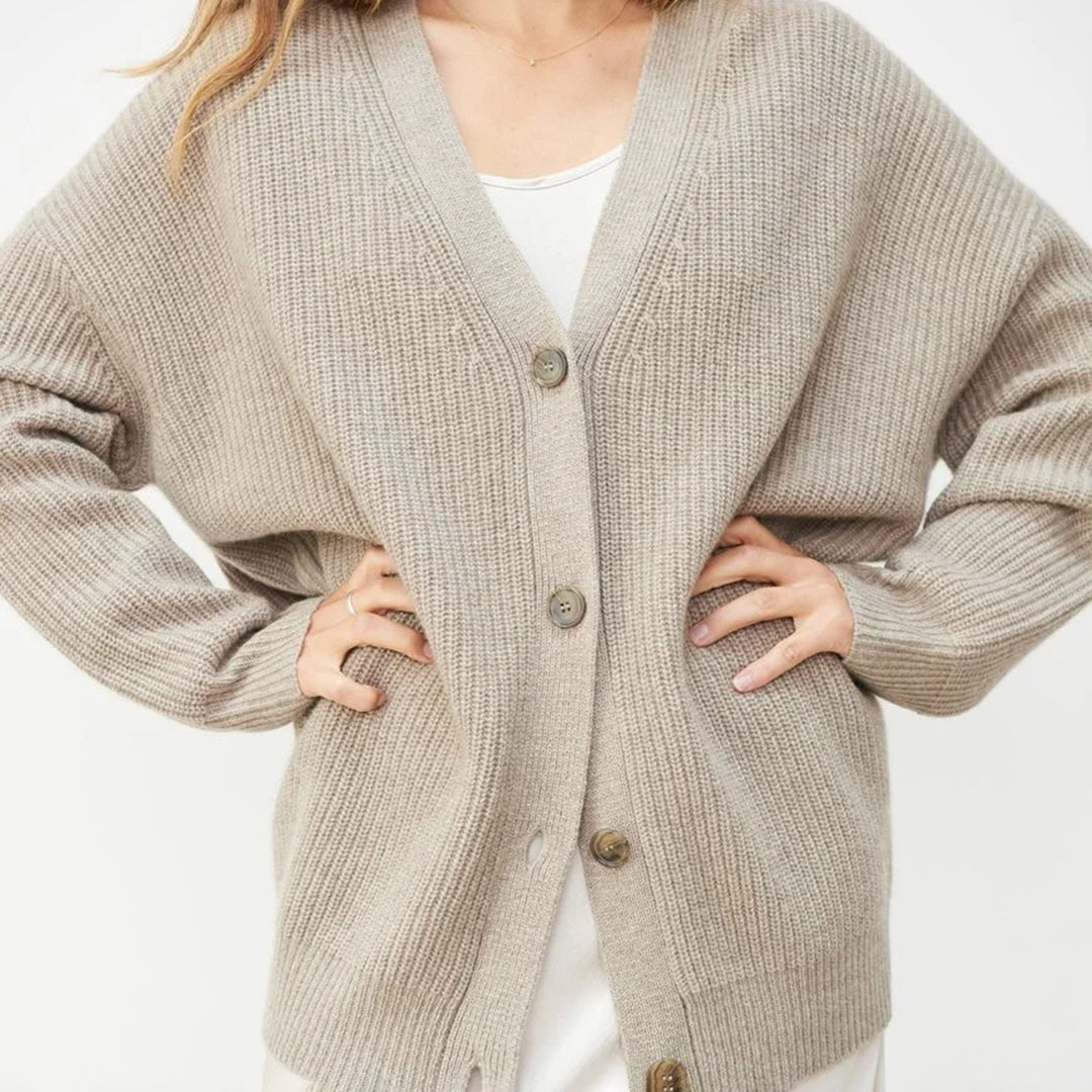 Noélisse | Women's Oversized Rib Knit Cardigan