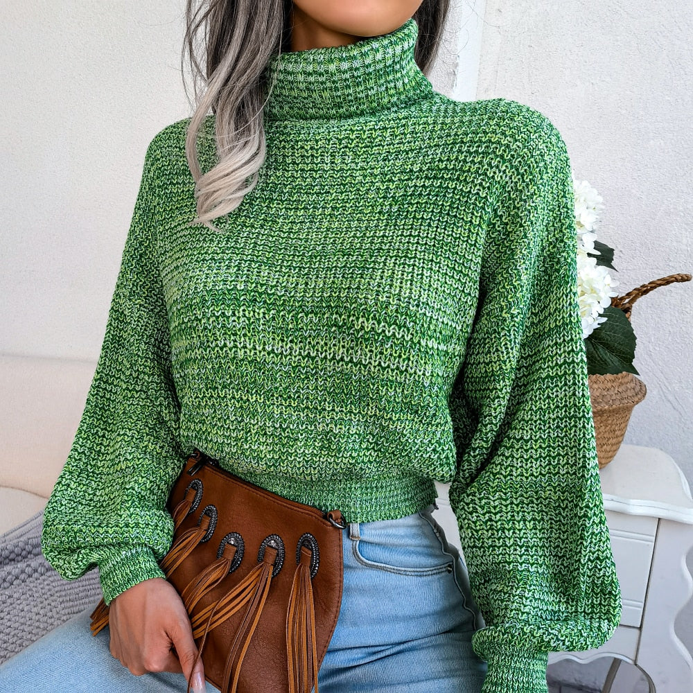 Willa | Women's Ribbed Turtleneck Jumper With Relaxed fit