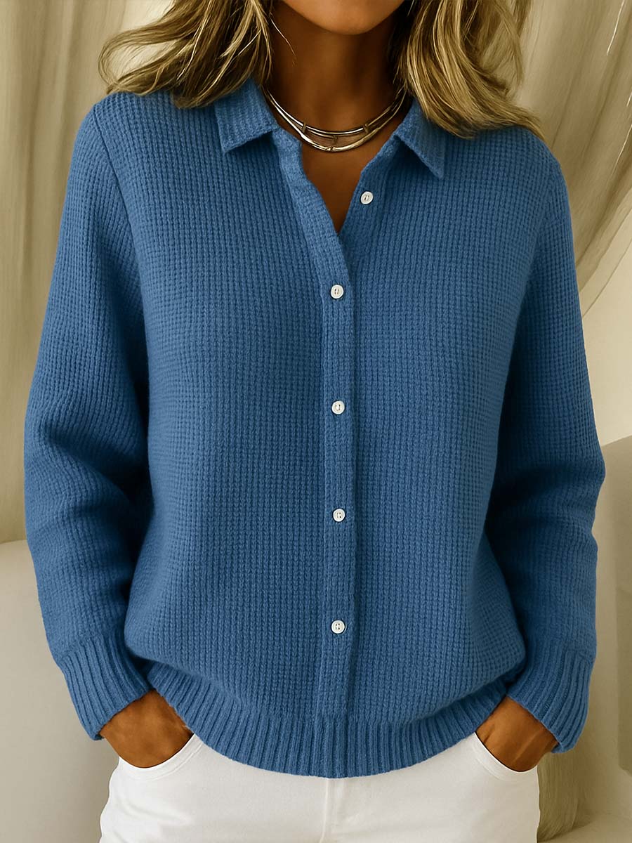 Roselyn | Button Front Knit Cardigan