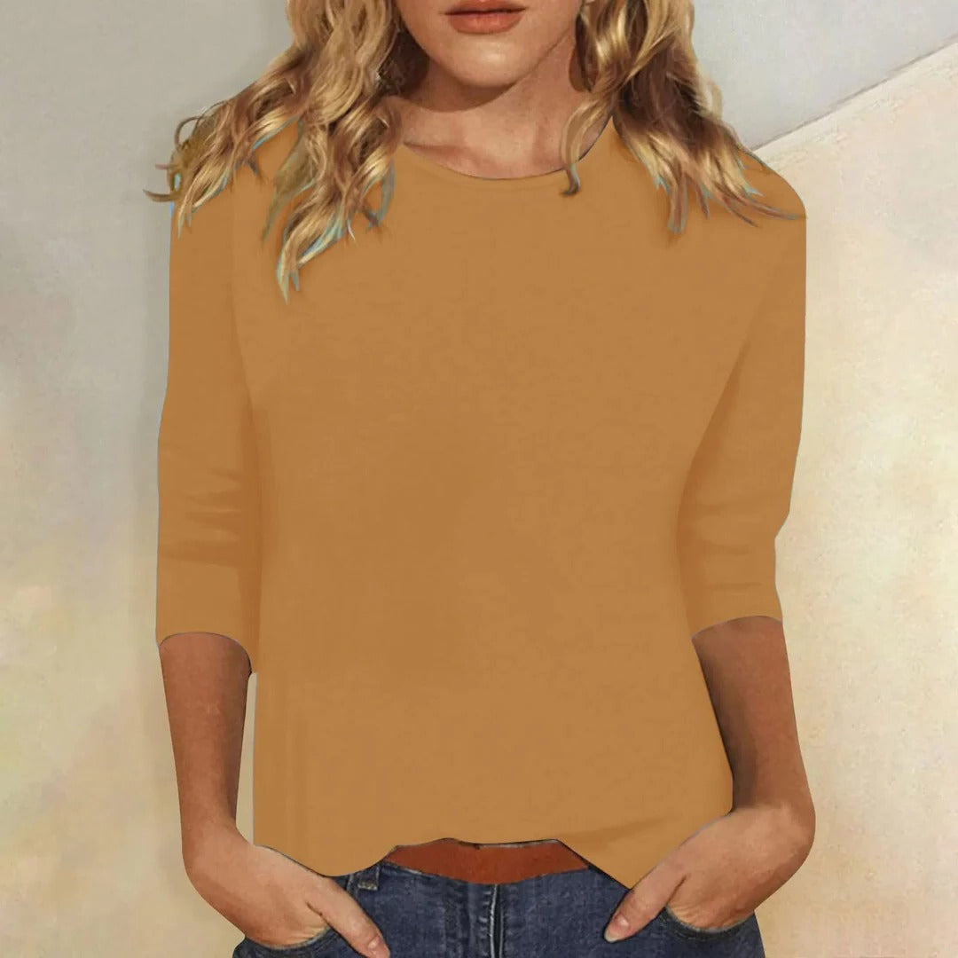 Cali | Relaxed 3/4 Sleeve Everyday Top