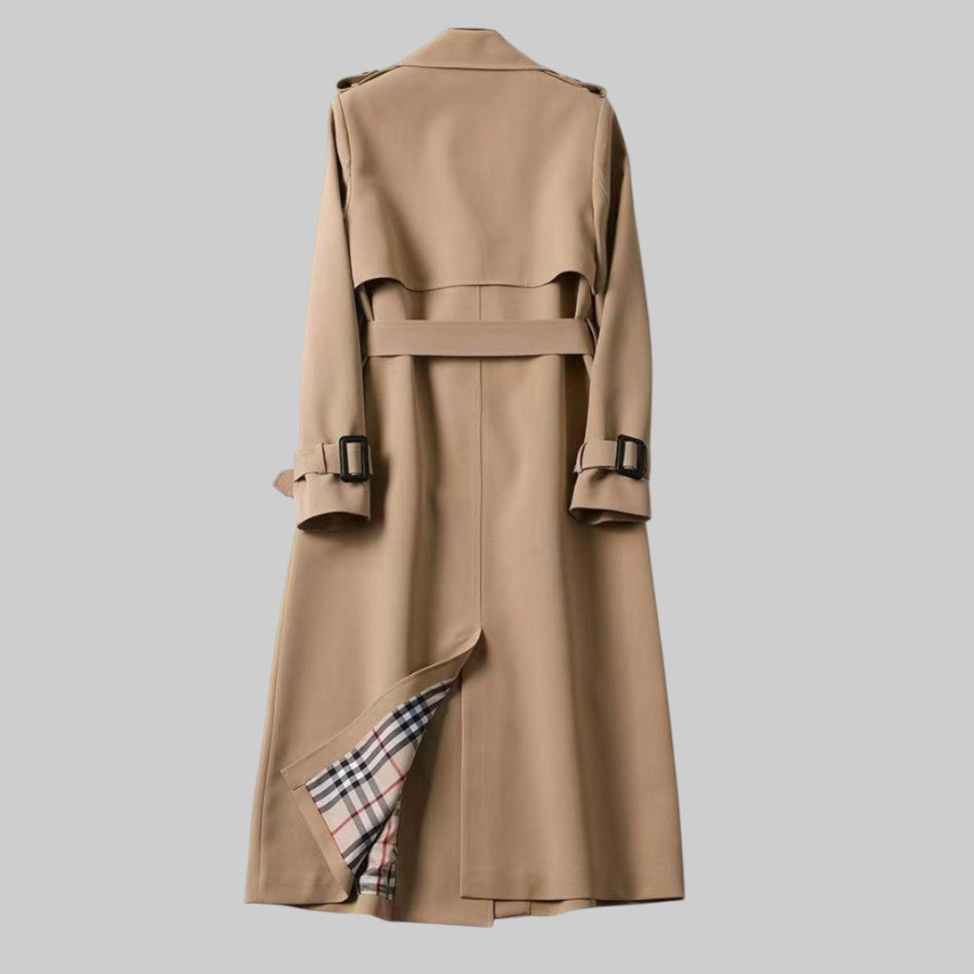 Emily | Double-Breasted Trench Coat, Belted Long Fit