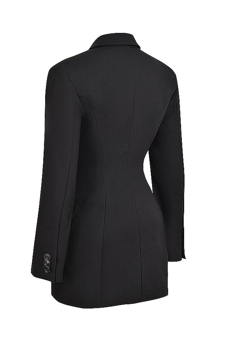 Ottilie | Women's Structured V-Neck Blazer Mini Dress