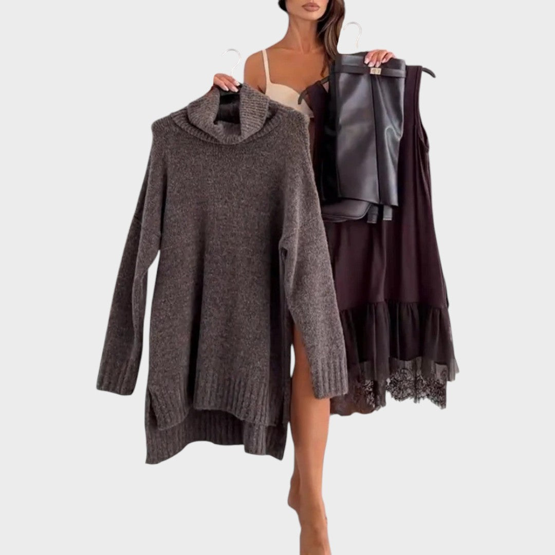 Aurora | Zestaw sweter i sukienka