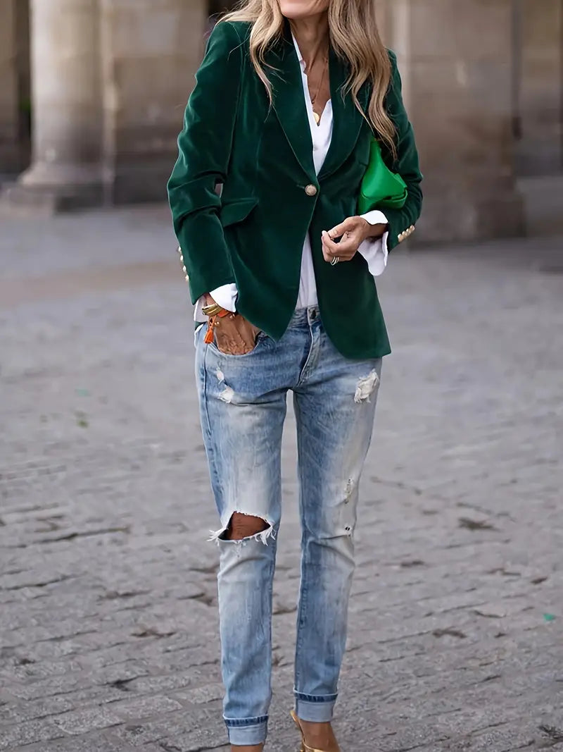 Aveline | Women's Fitted Single-Breasted Tailored Blazer