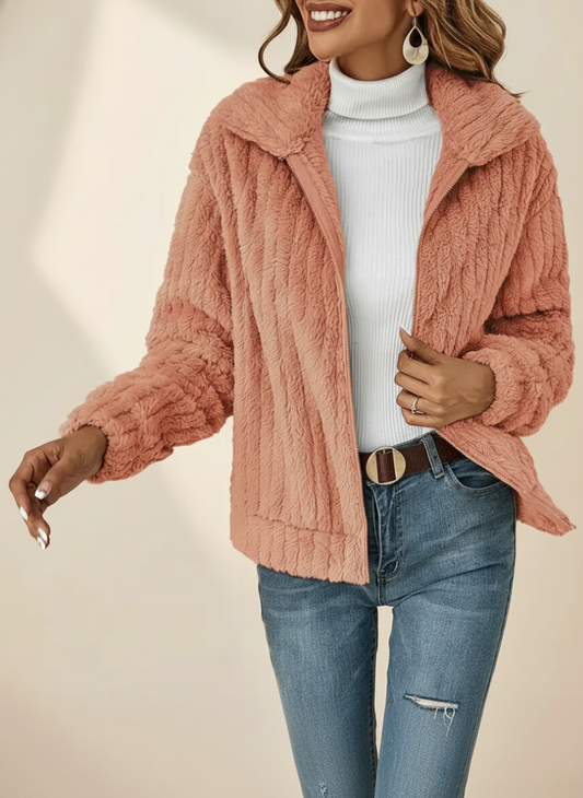 Élodisse | Women's Zip Front Long Sleeve Cardigan