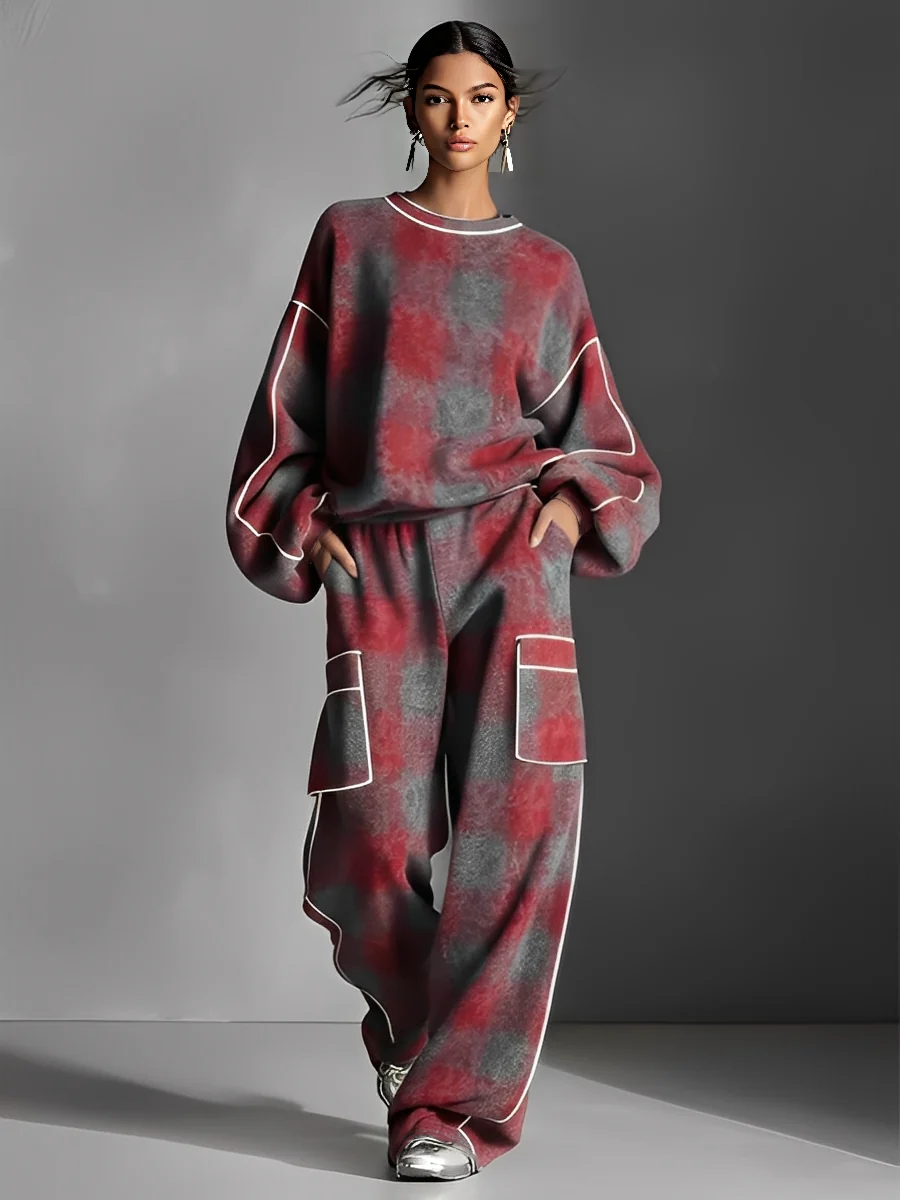 Solenne | Women's Fleece Sweatshirt & Joggers Co-Ord Set
