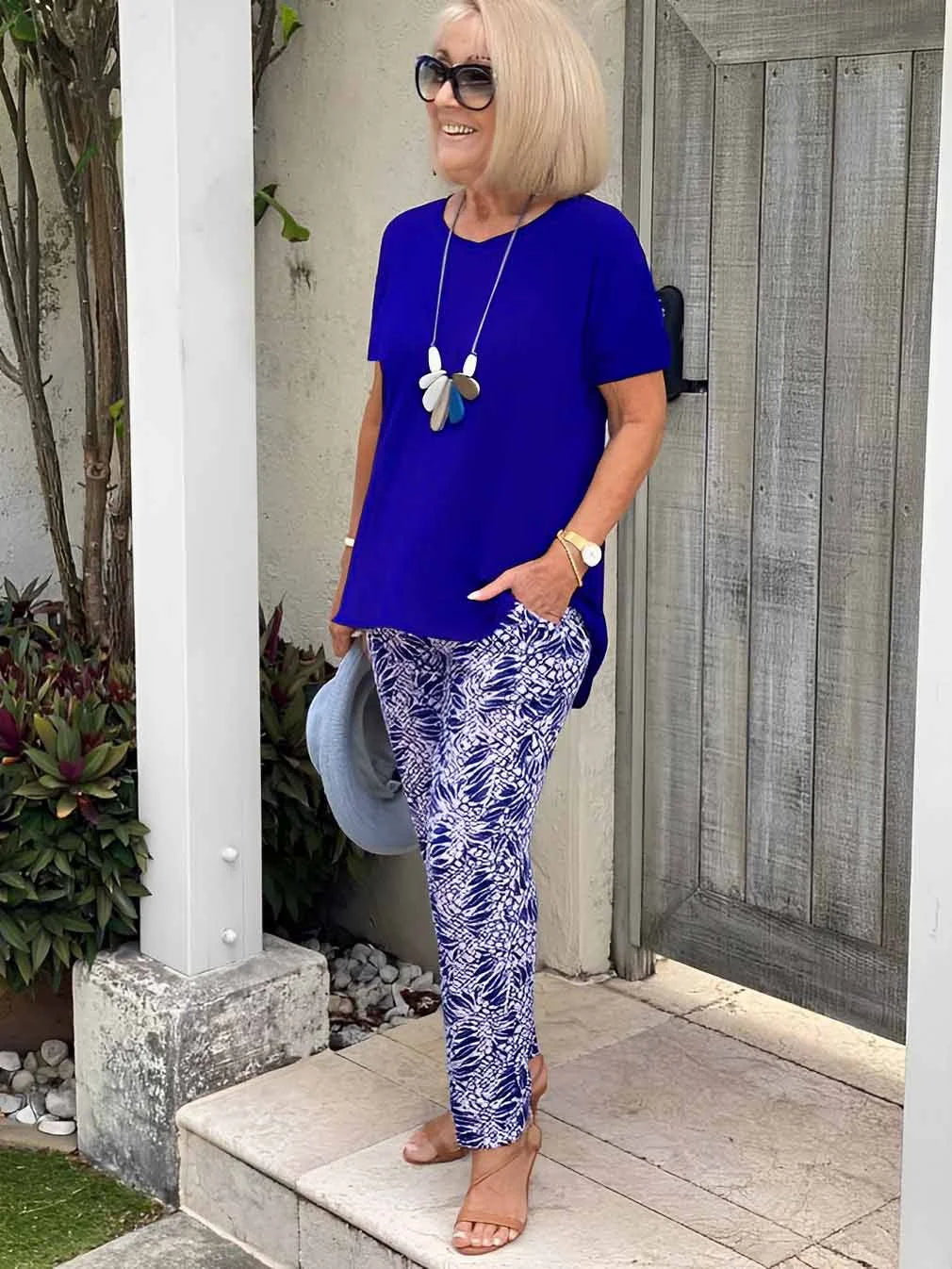 Sorelle | Women's Botanical Print Lounge Co-Ord Set