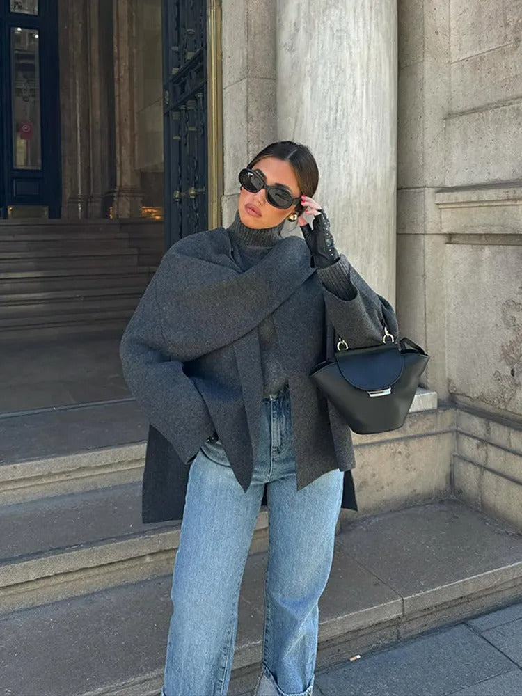 Seraphine | Women's Draped Cape Coat