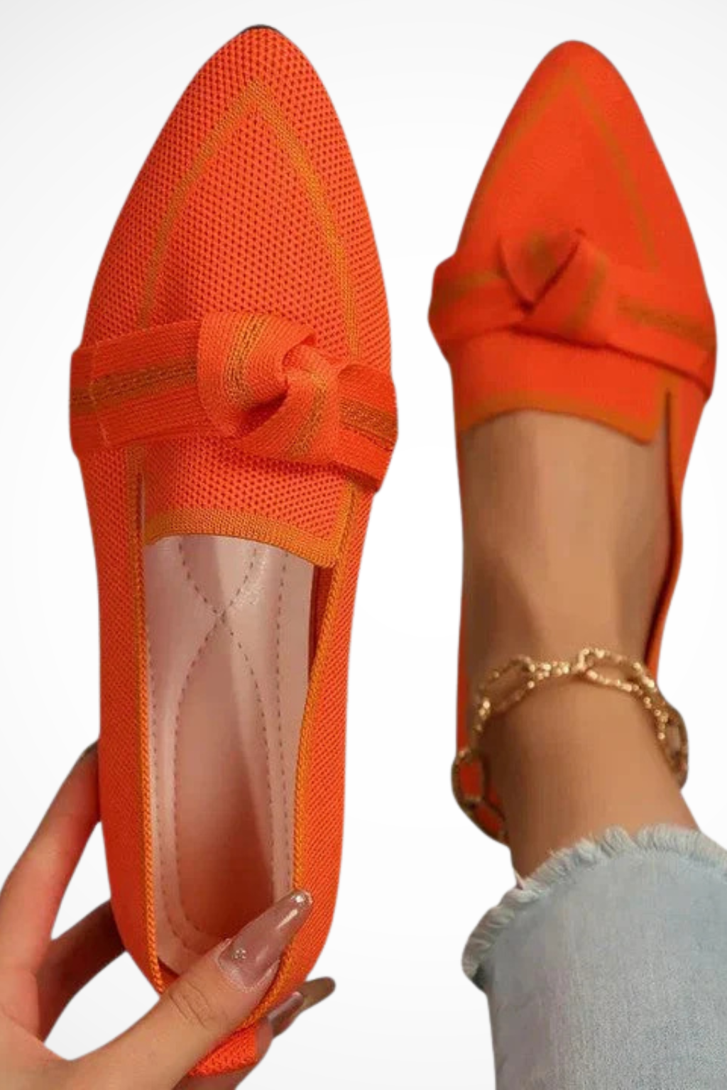 Élodiane | Women's Contrast Trim Knot Loafers
