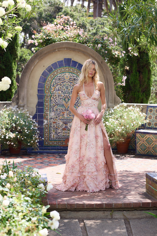 Margot | Textured Maxi Dress for Christmas & New Year's Eve