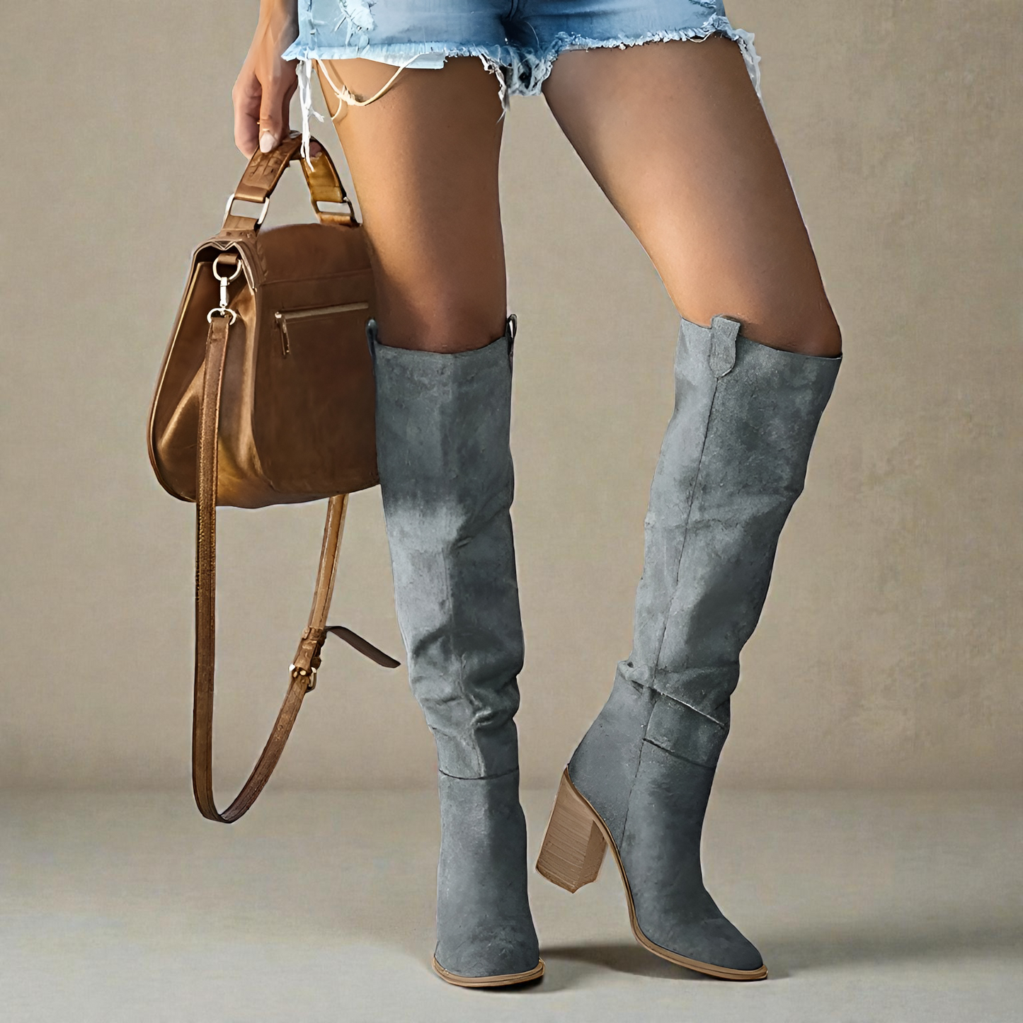 Aveline | Women's Knee-High Block Heel Boots