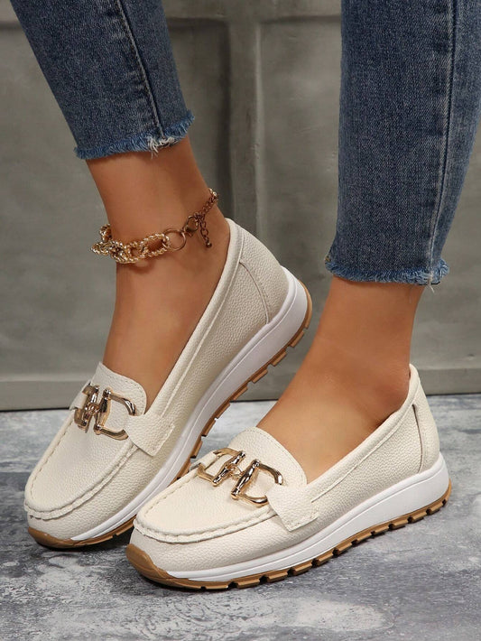 Marcella | Slip-On Loafers with Metal Detail