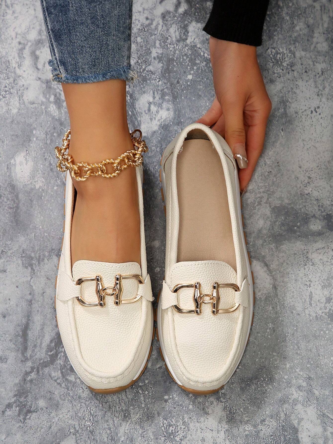 Marcella | Slip-On Loafers with Metal Detail