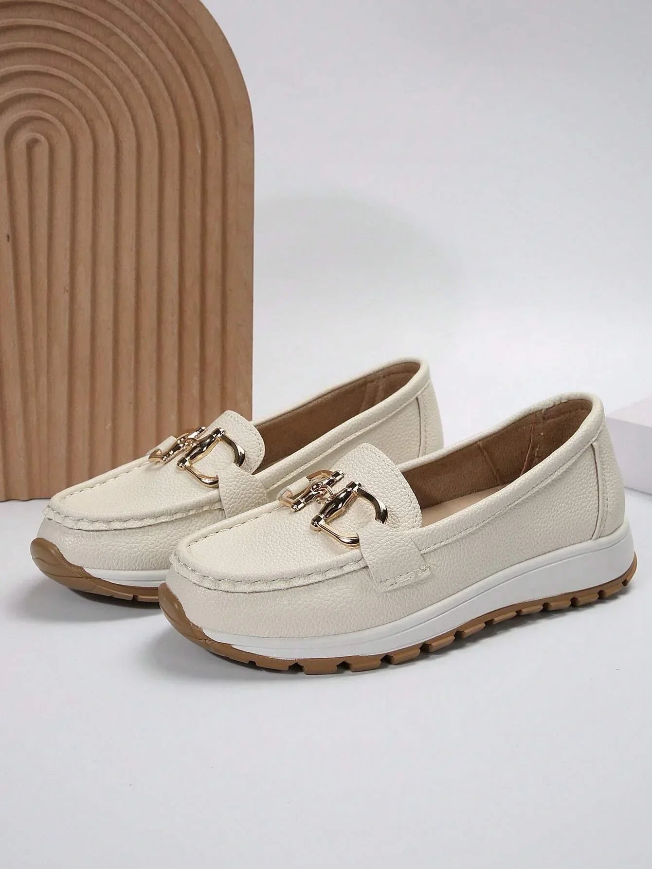 Marcella | Slip-On Loafers with Metal Detail