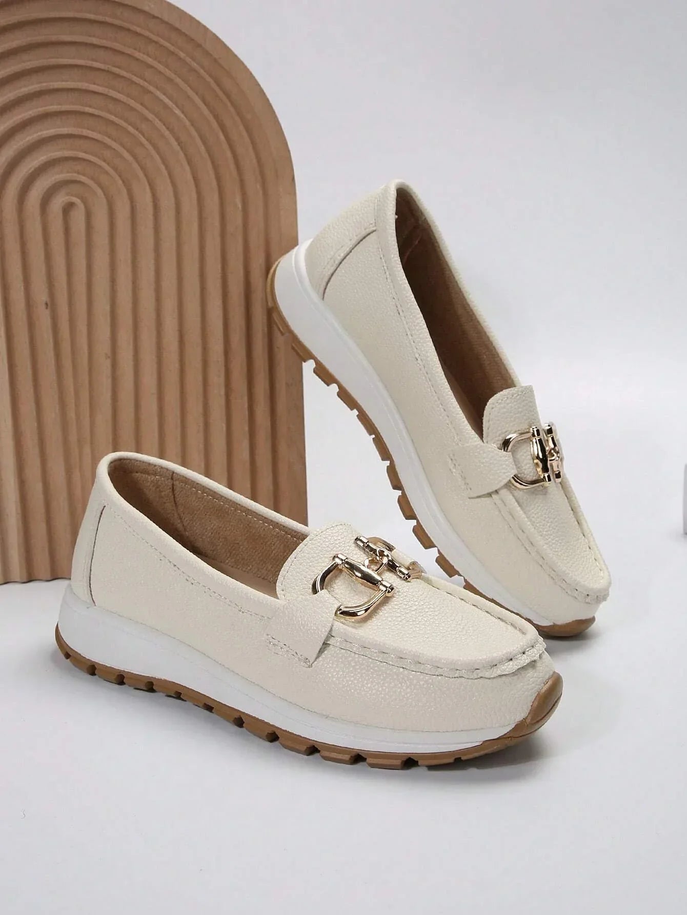 Marcella | Slip-On Loafers with Metal Detail