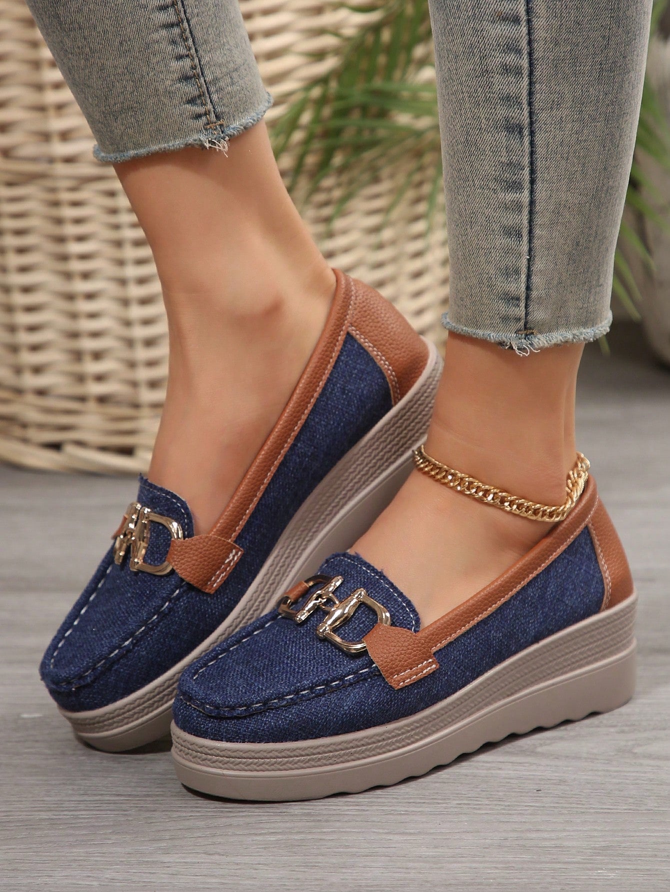 Marcella | Slip-On Loafers with Metal Detail