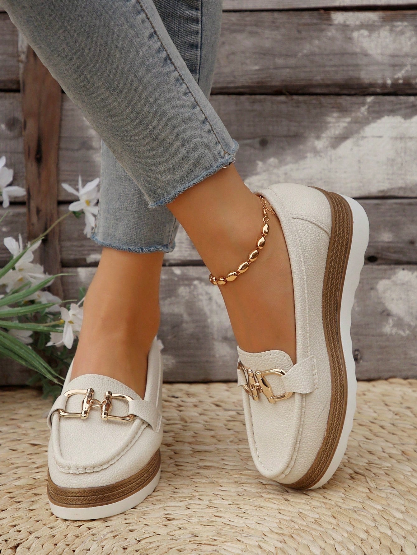 Marcella | Slip-On Loafers with Metal Detail