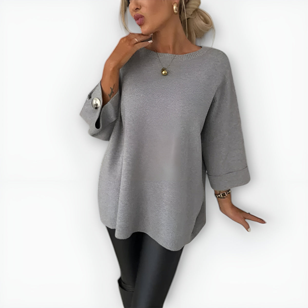 Blythe | Women's Oversized Wide-Sleeve Knit Jumper