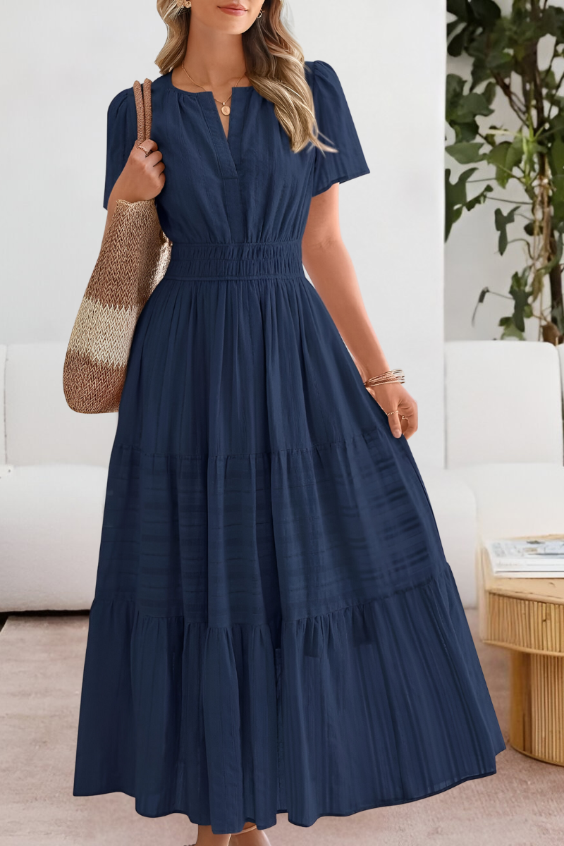 Améline | Boho Smocked Midi Dress