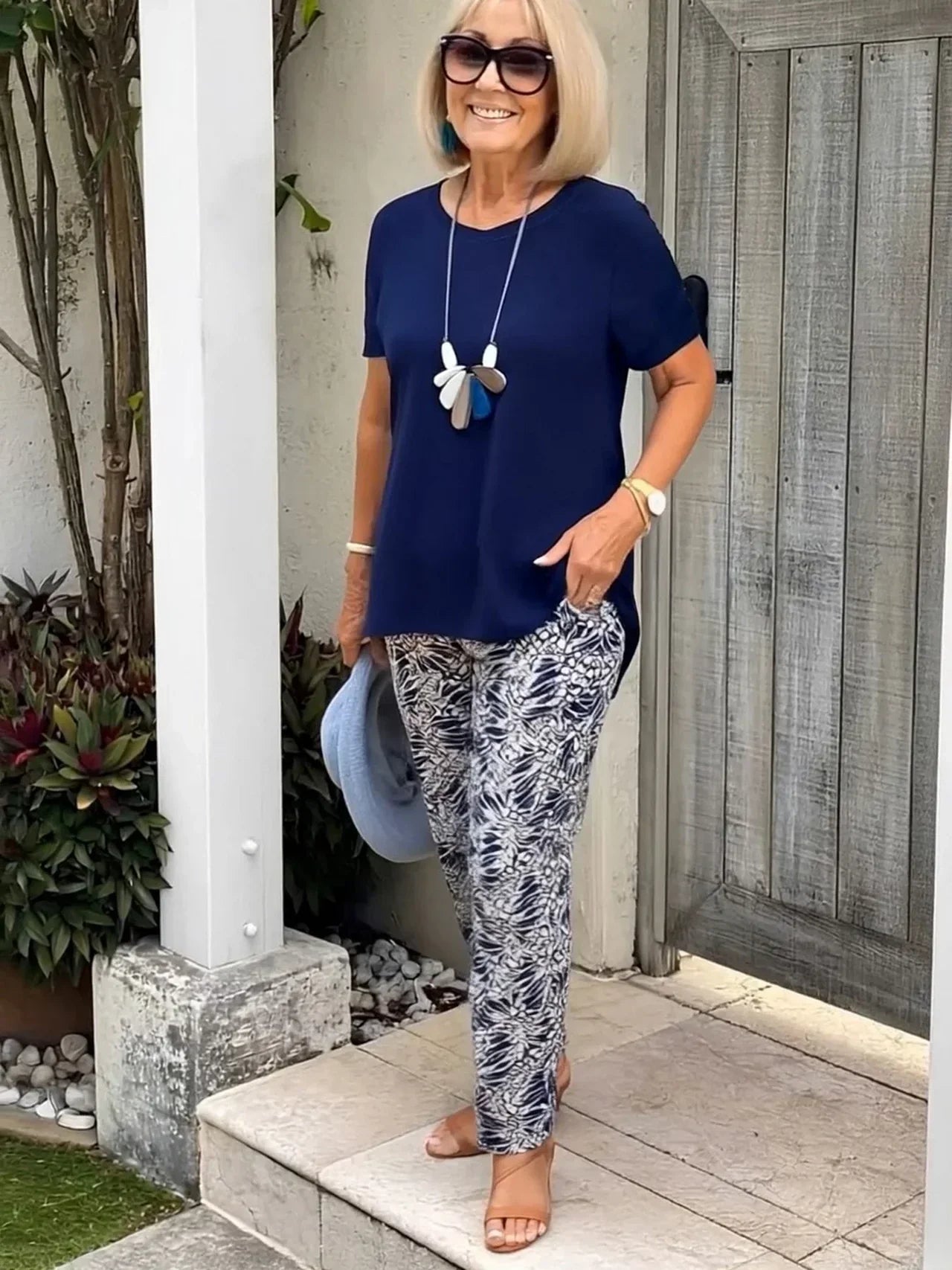 Sorelle | Women's Botanical Print Lounge Co-Ord Set