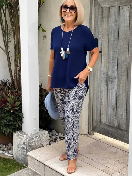 Sorelle | Women's Botanical Print Lounge Co-Ord Set