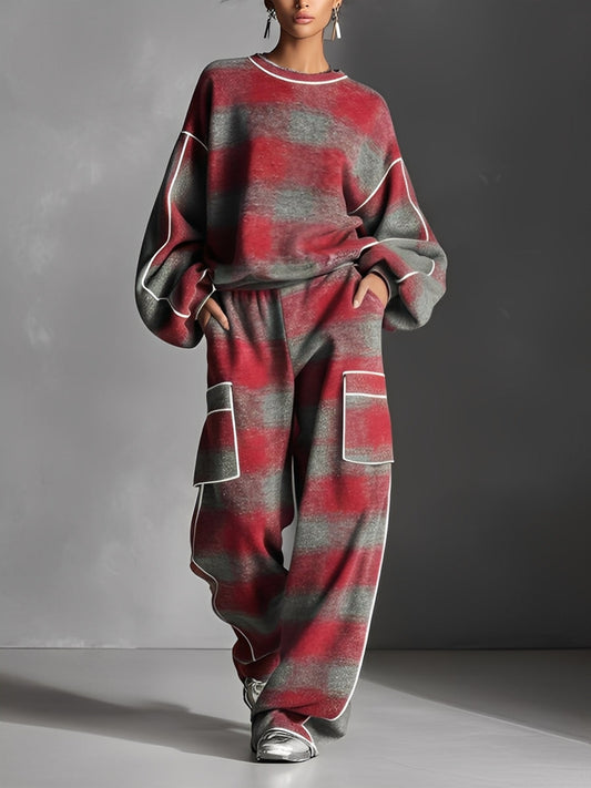 Solenne | Women's Fleece Sweatshirt & Joggers Co-Ord Set