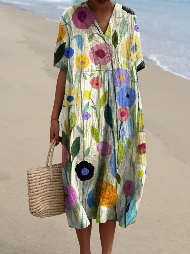 Rosalie | Elegant Floral Summer Dress