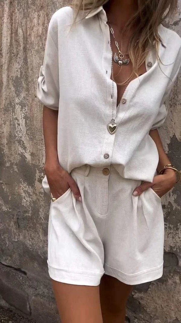Luna | Casual Summer Shirt & Shorts Set