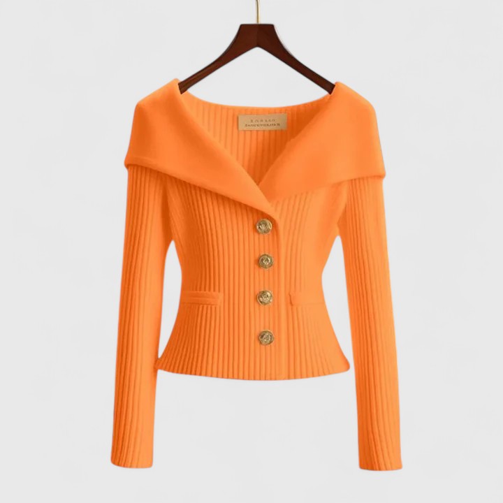 Évelyne | Knit Button Front Cardigan