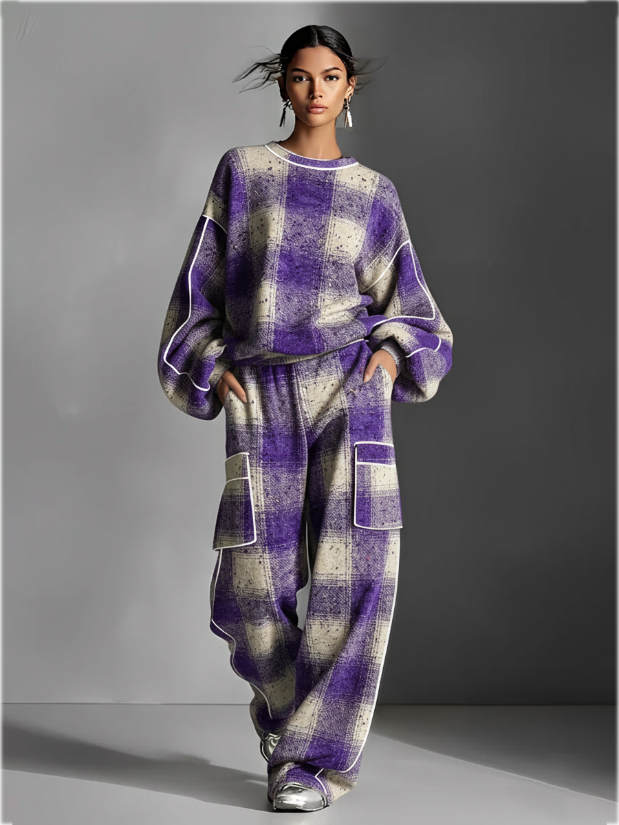 Solenne | Women's Fleece Sweatshirt & Joggers Co-Ord Set
