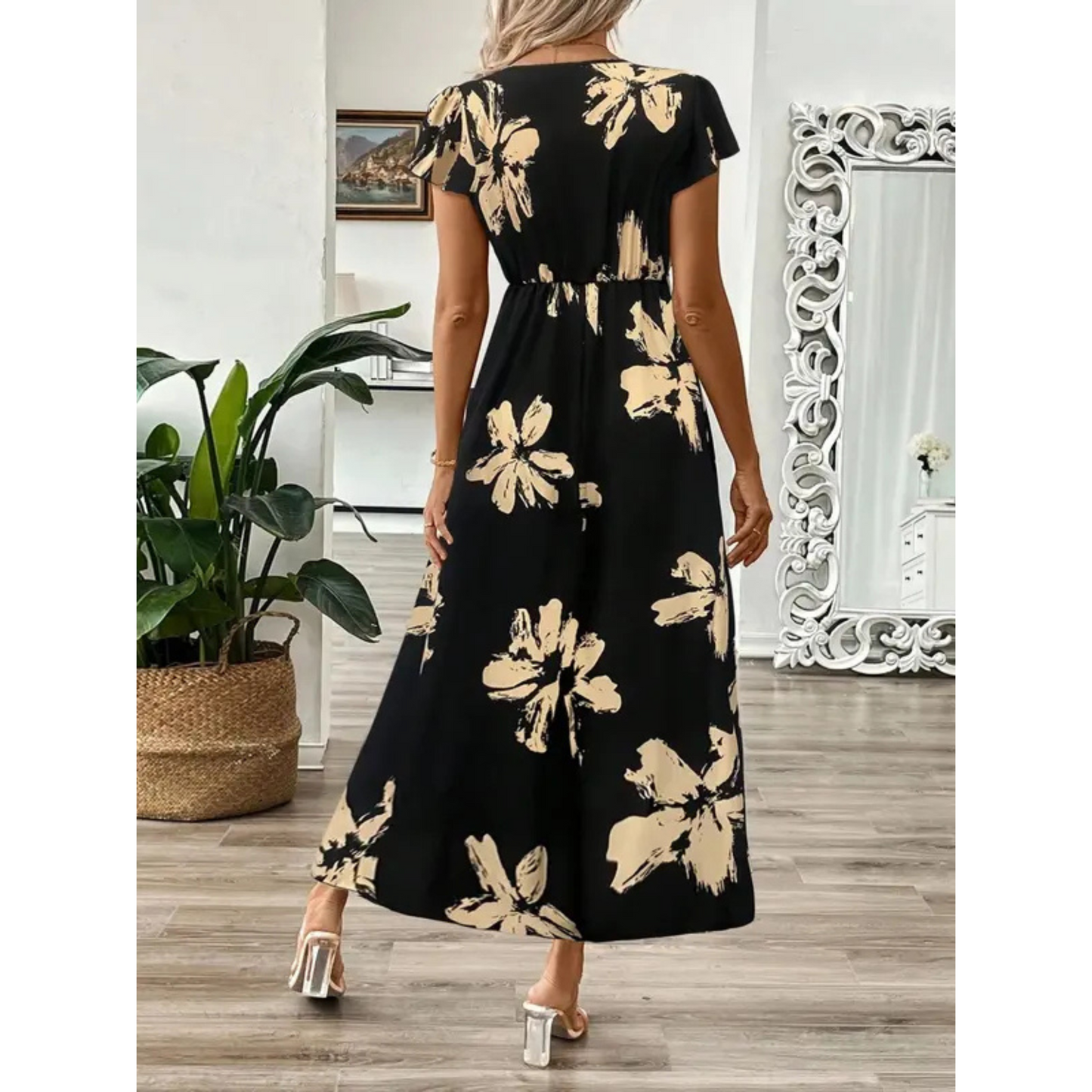 Amélie | Elegant Floral Maxi Dress