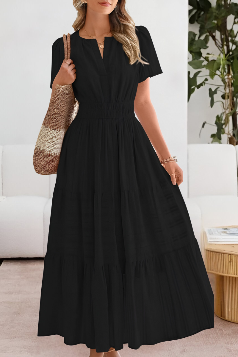 Améline | Boho Smocked Midi Dress