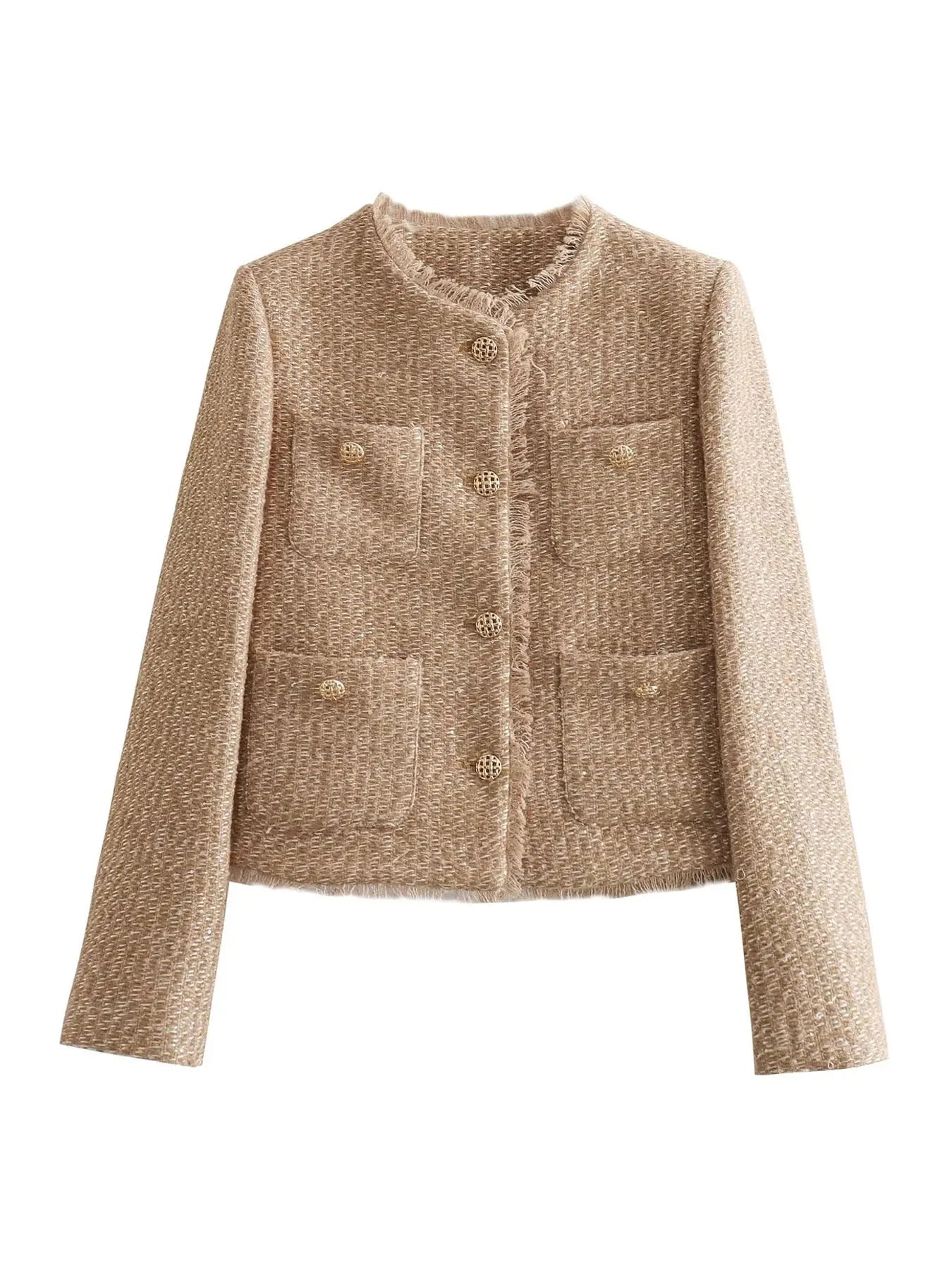 Corélia | Women's Cropped Tweed Blazer