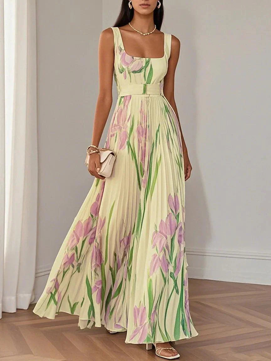 Lieselotte | Elegant Pleated Maxi Dress for Weddings