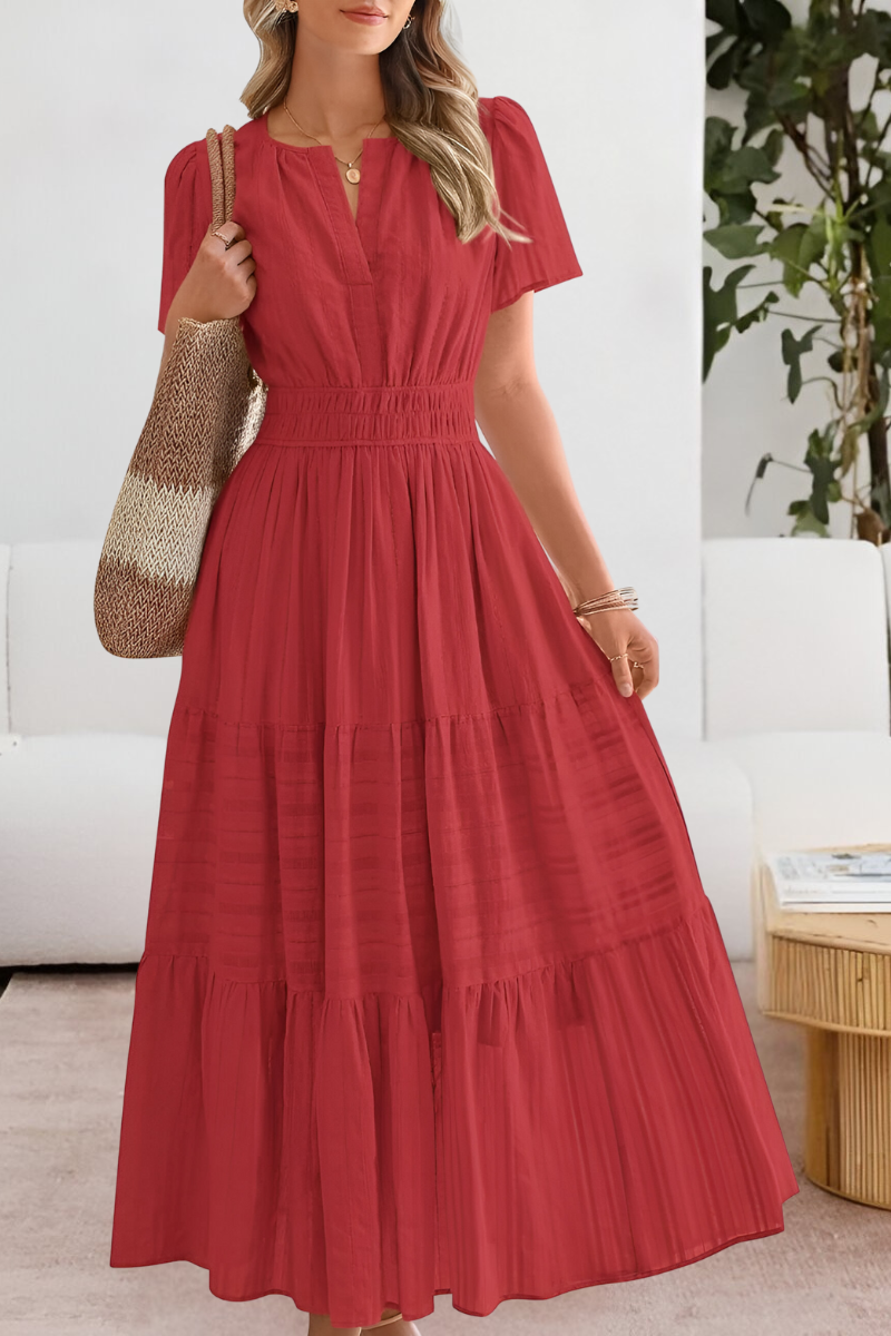 Améline | Boho Smocked Midi Dress