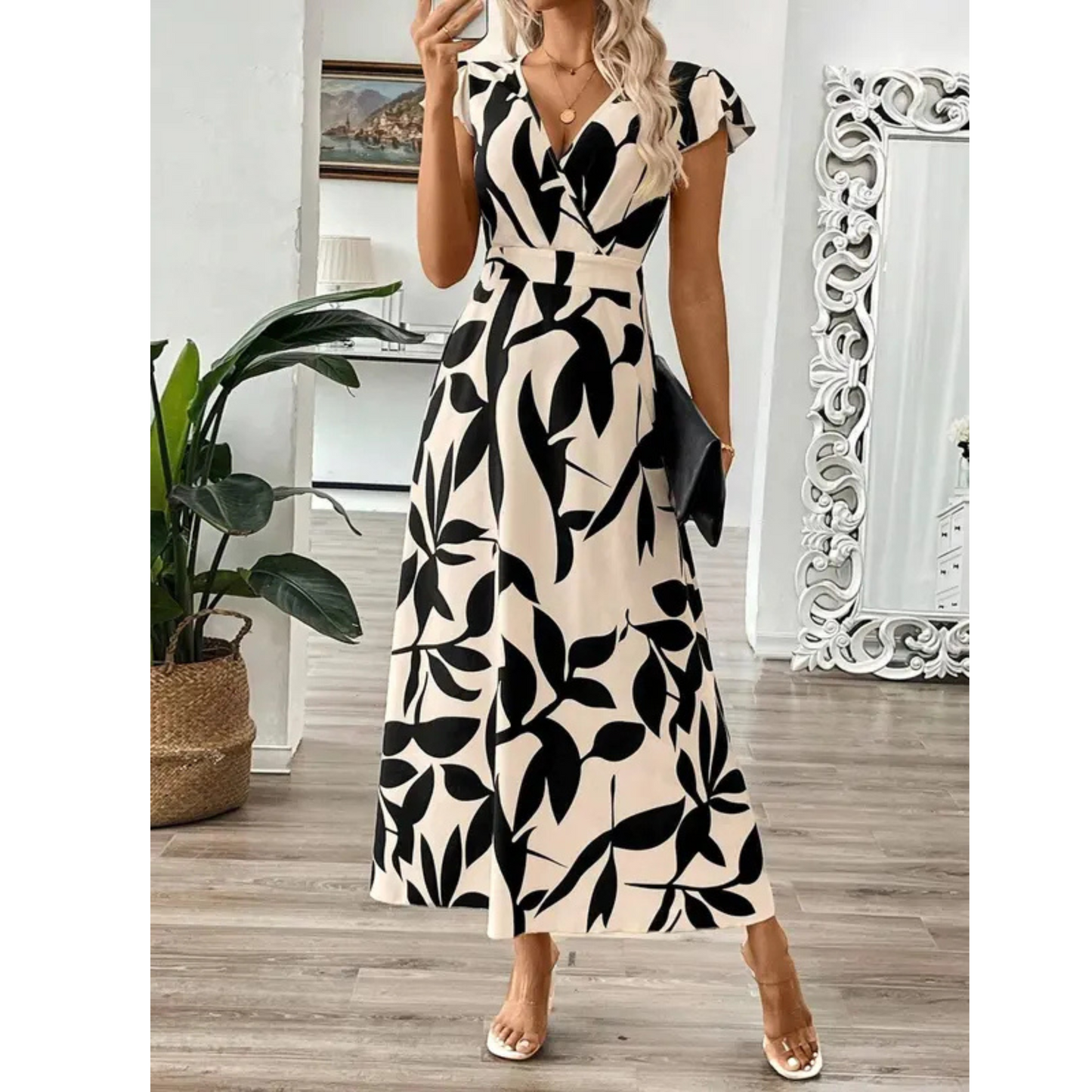 Amélie | Elegant Floral Maxi Dress