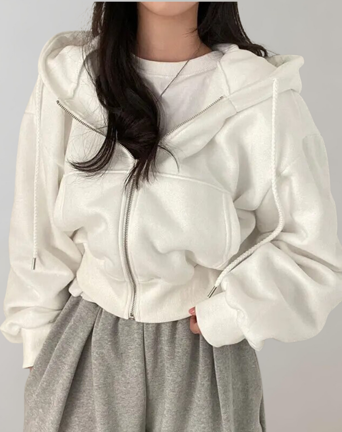 Women's Lightweight Relaxed Fit Zip-Up Hoodie