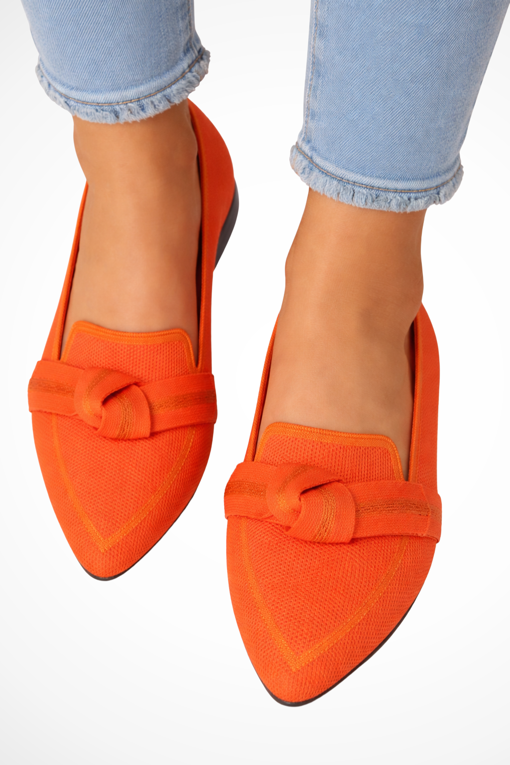 Élodiane | Women's Contrast Trim Knot Loafers