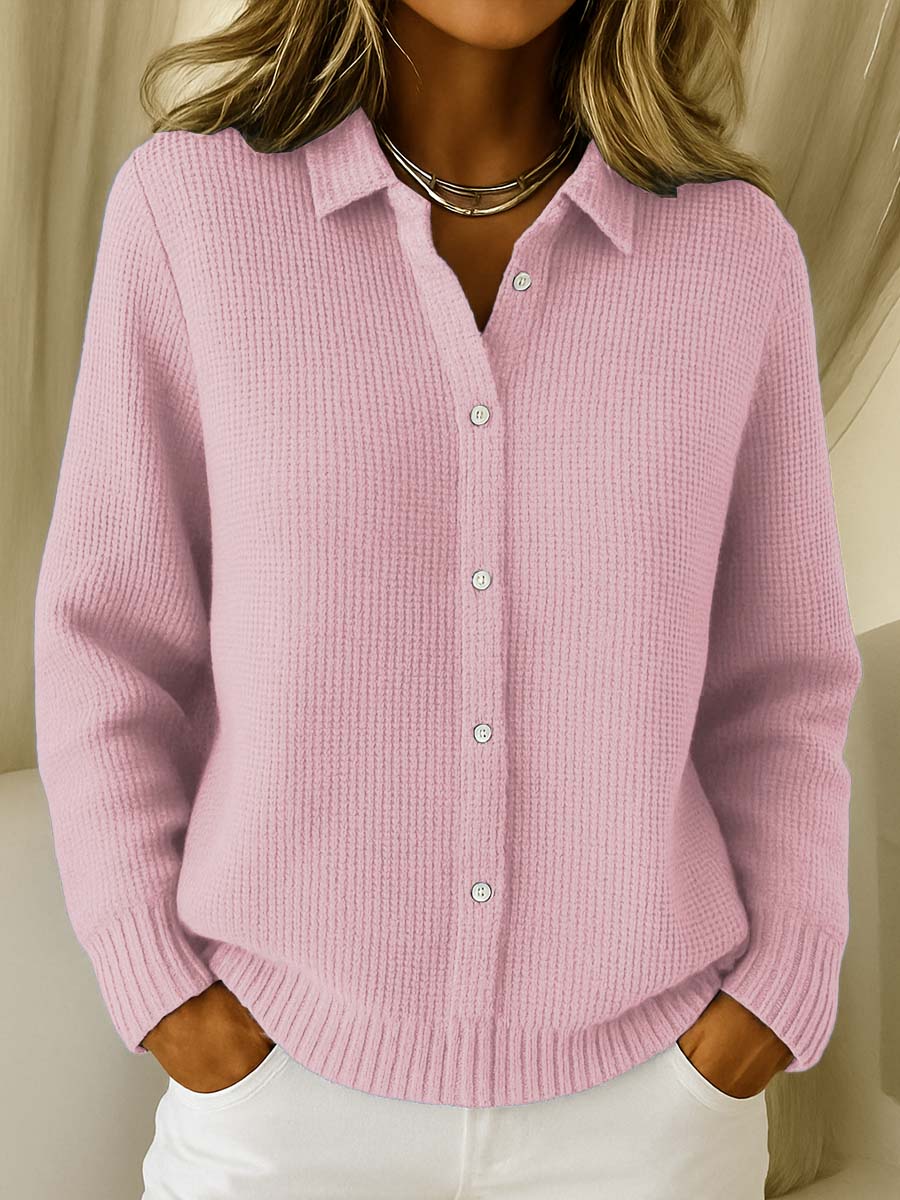 Roselyn | Button Front Knit Cardigan