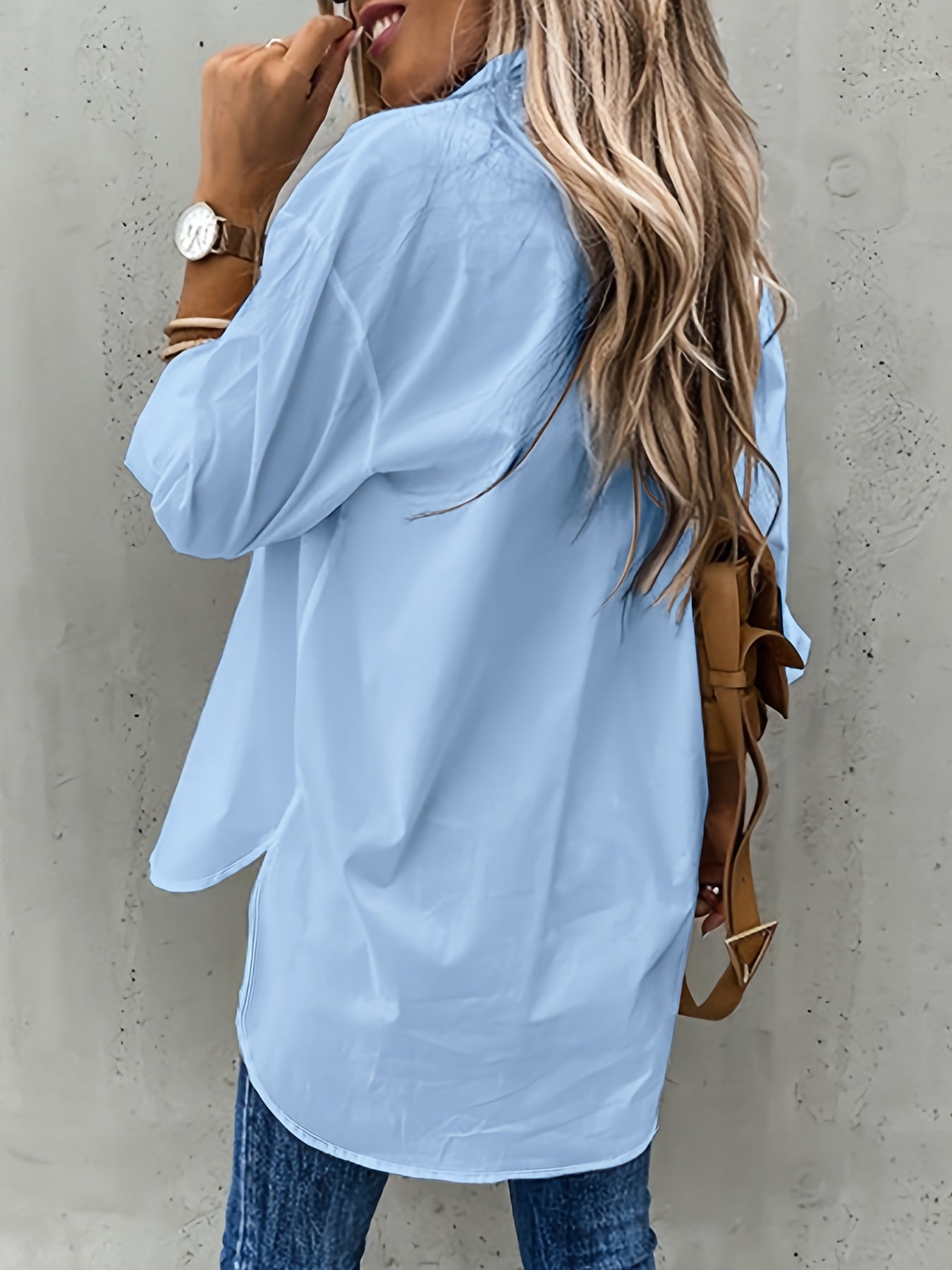 Elarisse | Women's Long Sleeve Button Front Blouse