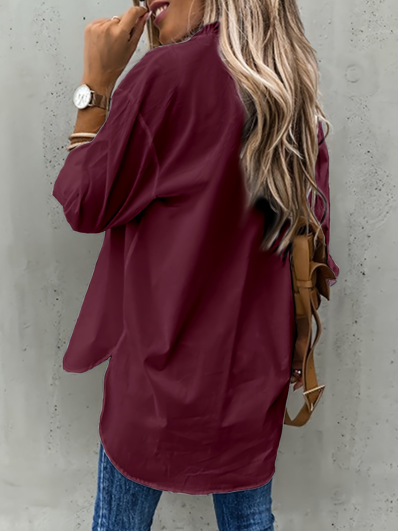 Elarisse | Women's Long Sleeve Button Front Blouse