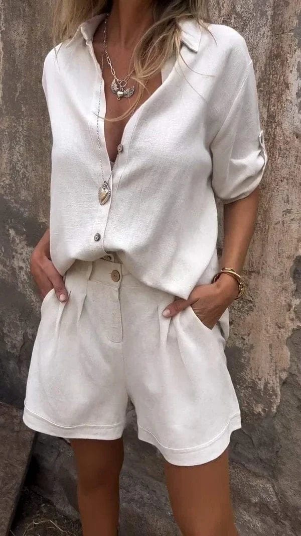 Luna | Casual Summer Shirt & Shorts Set