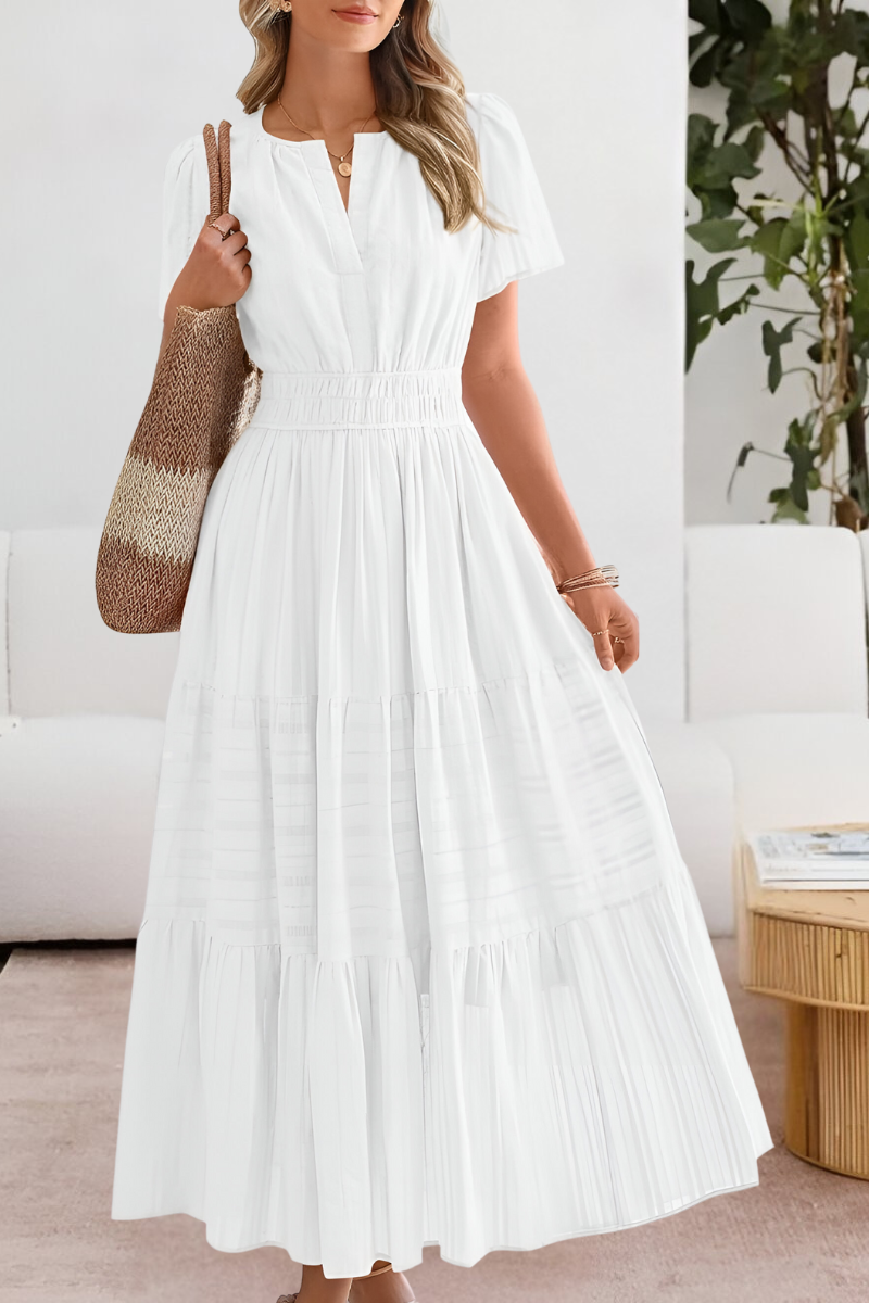 Améline | Boho Smocked Midi Dress