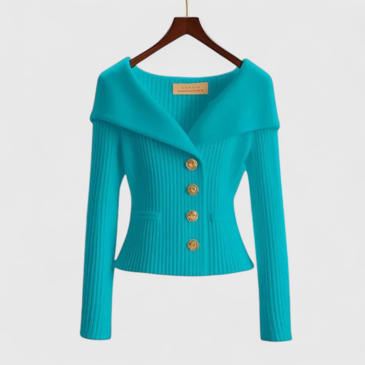 Évelyne | Knit Button Front Cardigan