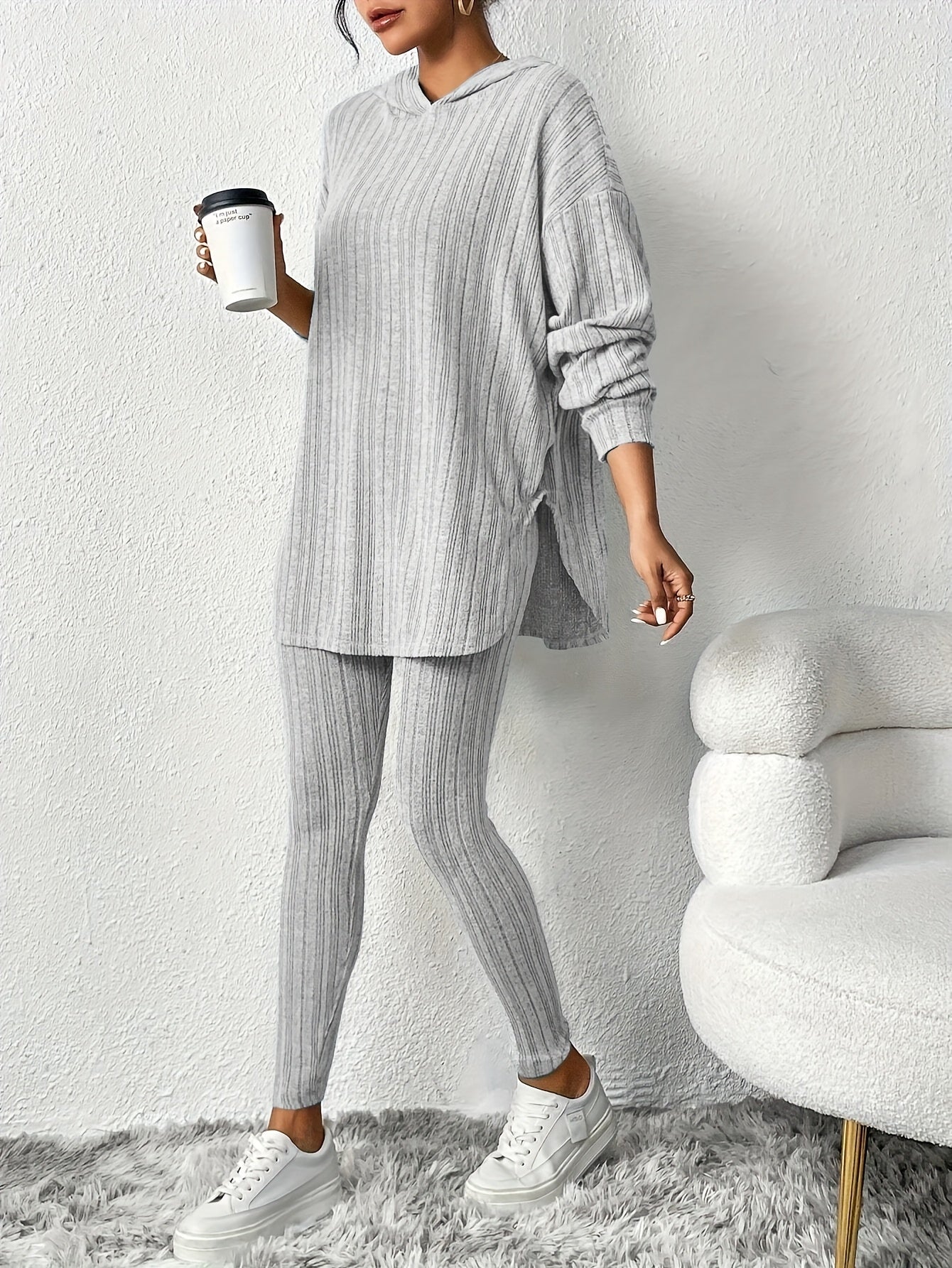 Alessia | Women's Hooded Two Piece Lounge Set
