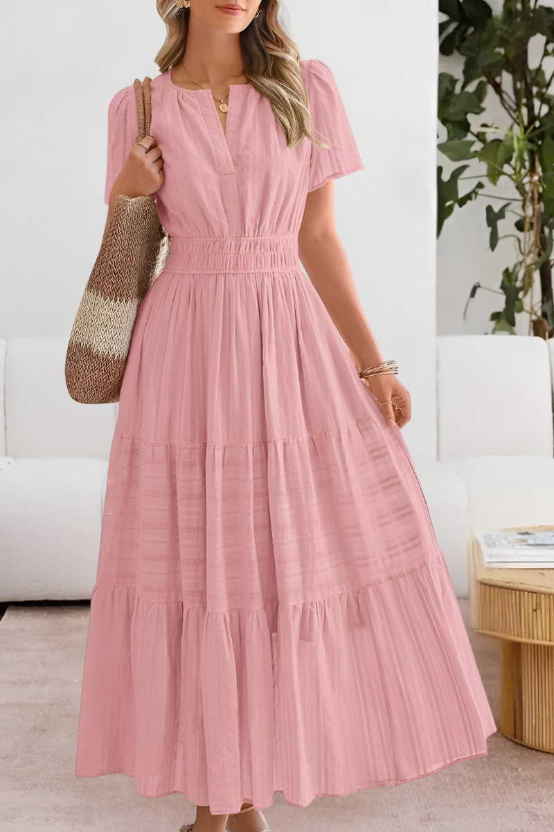 Améline | Boho Smocked Midi Dress