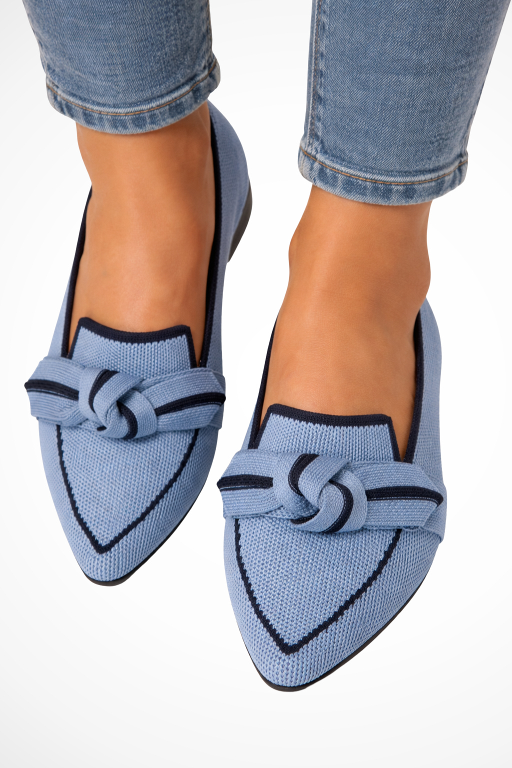 Élodiane | Women's Contrast Trim Knot Loafers