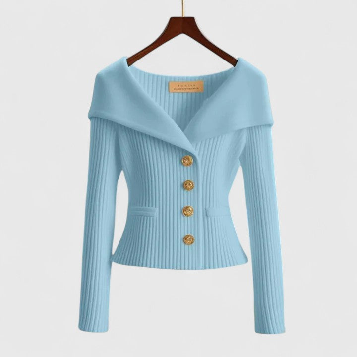 Évelyne | Knit Button Front Cardigan